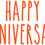 Thumbnail: Happy Anniversary Vinyl Glass Sticker