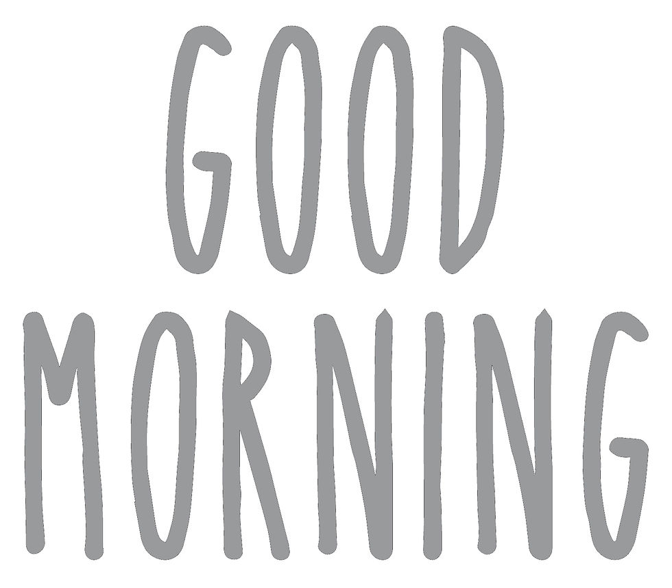 Thumbnail: Good Morning Vinyl Glass Sticker