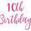 Thumbnail: 10th Birthday Vinyl Sticker