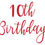 Thumbnail: 10th Birthday Vinyl Sticker