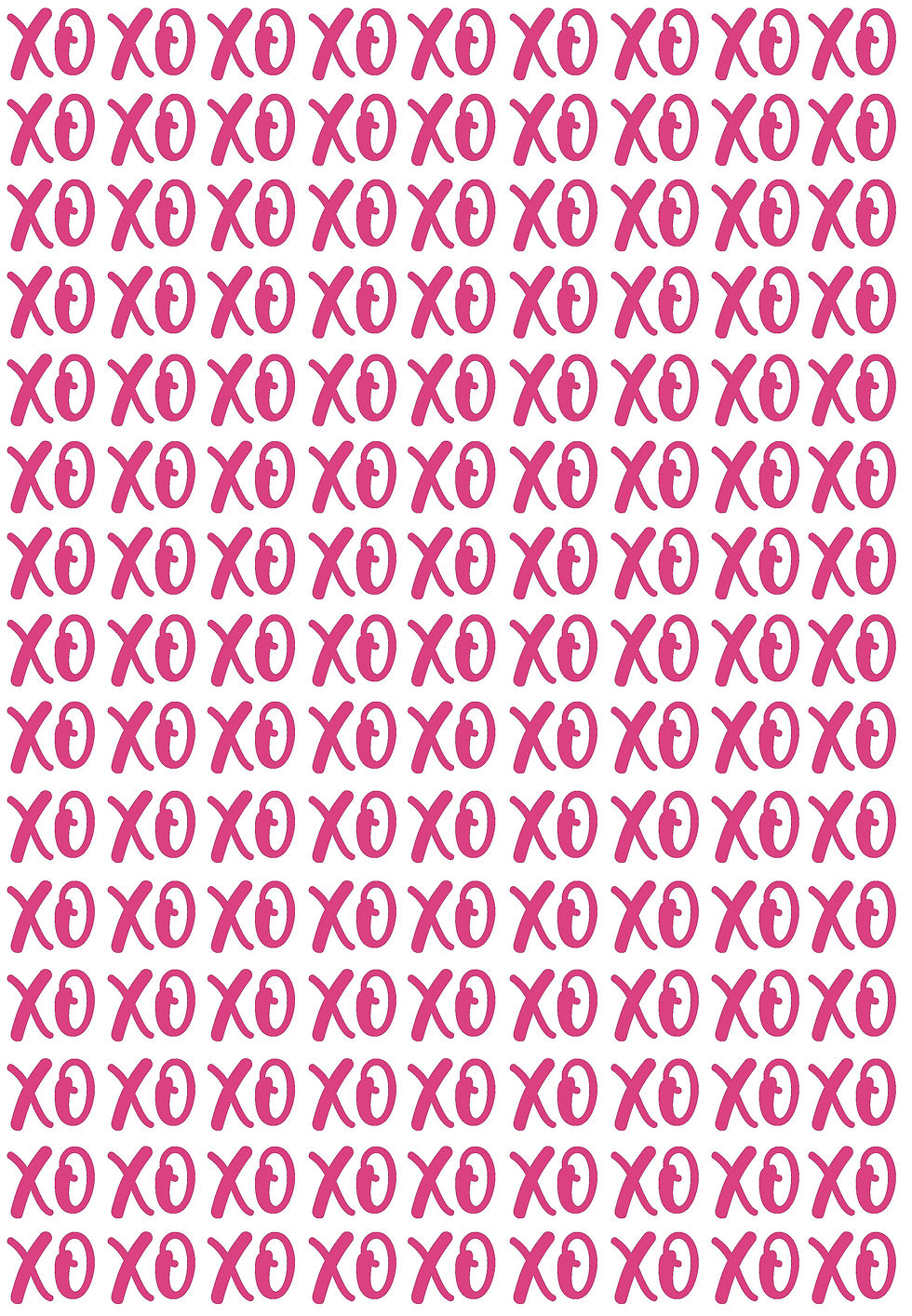 Thumbnail: Small Vinyl XO, Kisses Shaped Vinyl Stickers