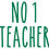 Thumbnail: No 1 Teacher, Vinyl Glass Sticker