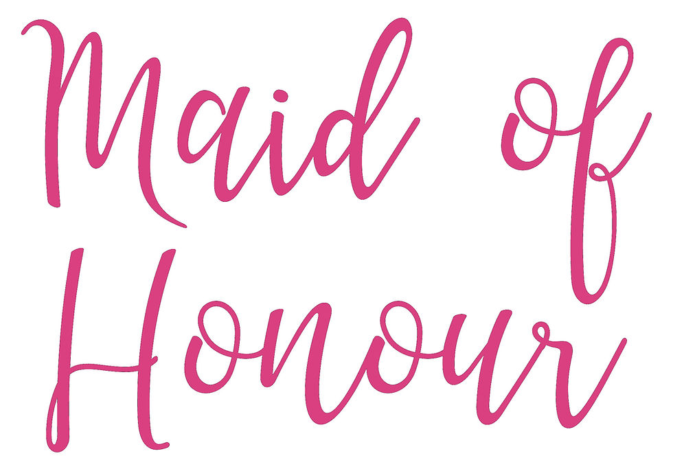 Thumbnail: Maid of Honour Vinyl Glass Sticker