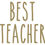 Thumbnail: Best Teacher, Vinyl Glass Sticker