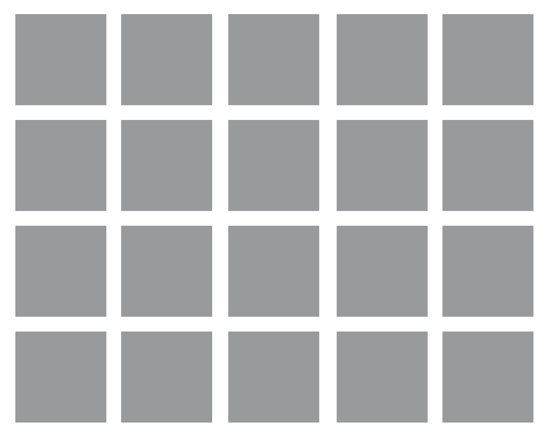 20 x Vinyl Square Shaped Stickers