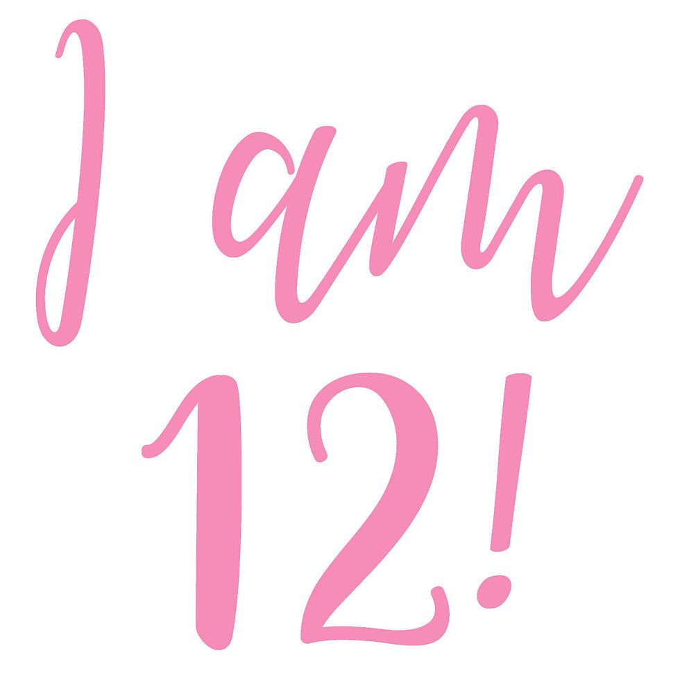 Thumbnail: I am 12! Birthday Vinyl Sticker