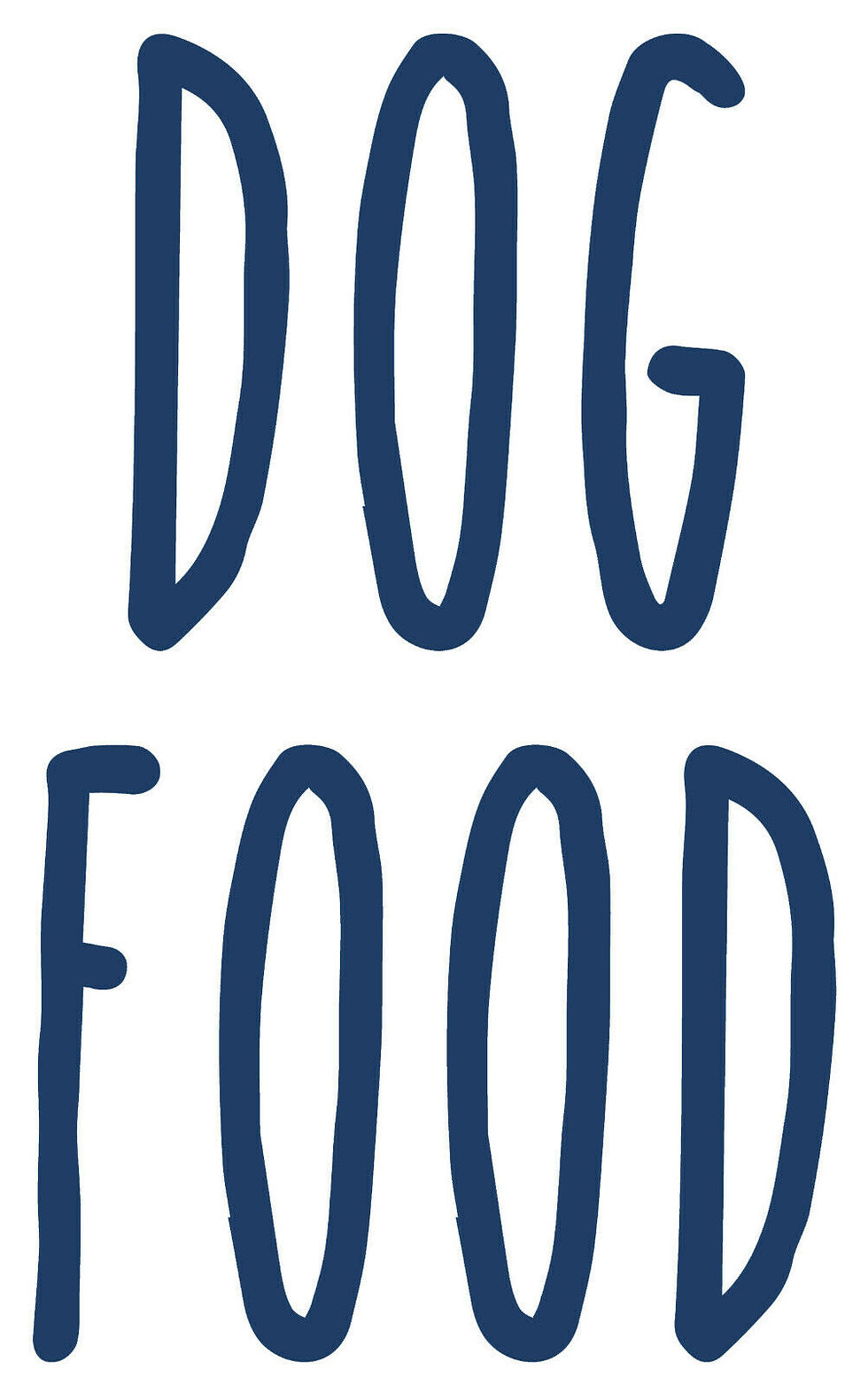 Thumbnail: Dog Food - Sticker for Storage Jars/Containers