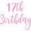 Thumbnail: 17th Birthday Vinyl Sticker