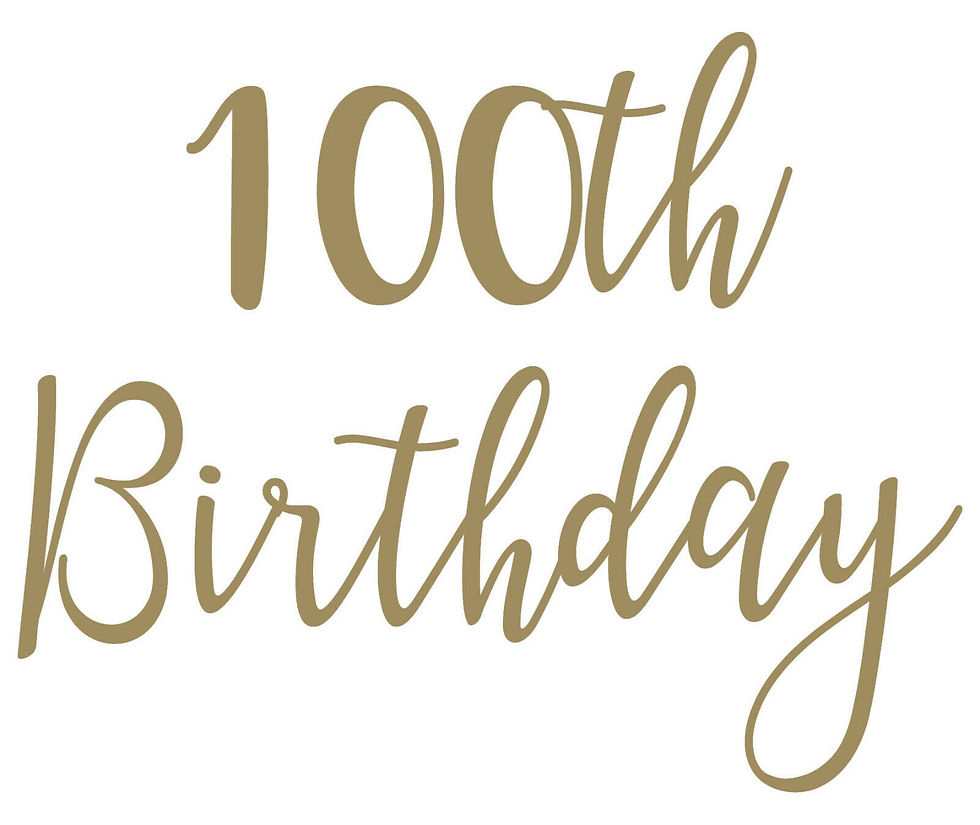 Thumbnail: 100th Birthday Vinyl Sticker