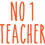Thumbnail: No 1 Teacher, Vinyl Glass Sticker