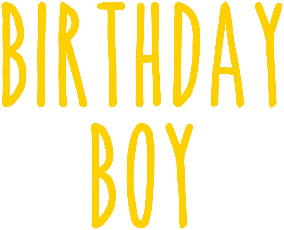 Thumbnail: Birthday Boy, Vinyl Glass Sticker