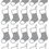 Thumbnail: 20 x Vinyl Christmas Stocking Shaped Stickers