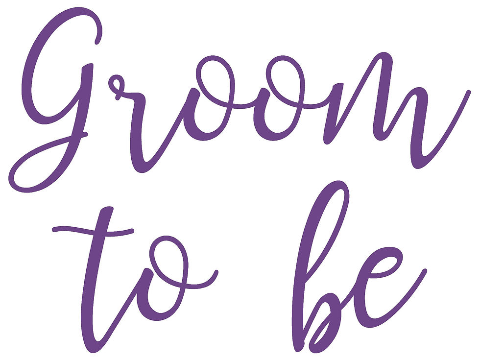 Thumbnail: Groom to be Vinyl Glass Sticker