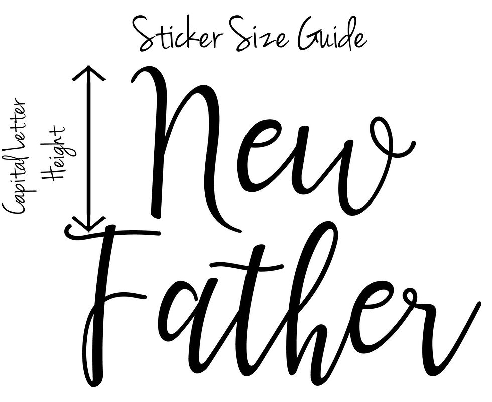 Thumbnail: New Father, Vinyl Glass Sticker