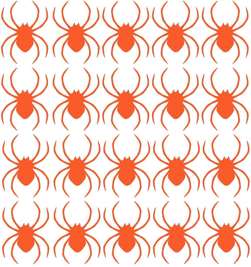 Thumbnail: 20 x Vinyl Spider Shaped Stickers