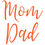 Thumbnail: Mom & Dad - set of 2 x Glass Stickers