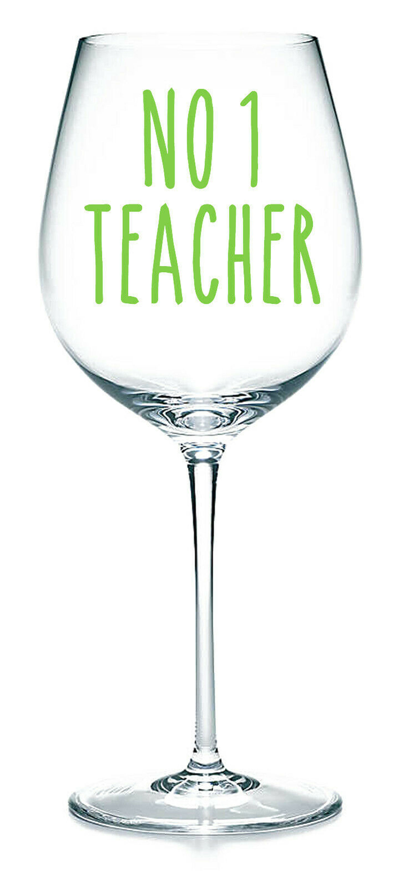 No 1 Teacher, Vinyl Glass Sticker
