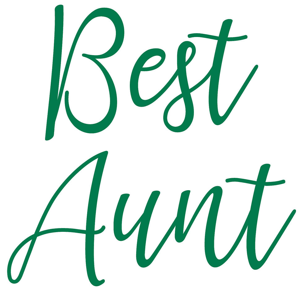 Thumbnail: Best Aunt, Vinyl Glass Sticker