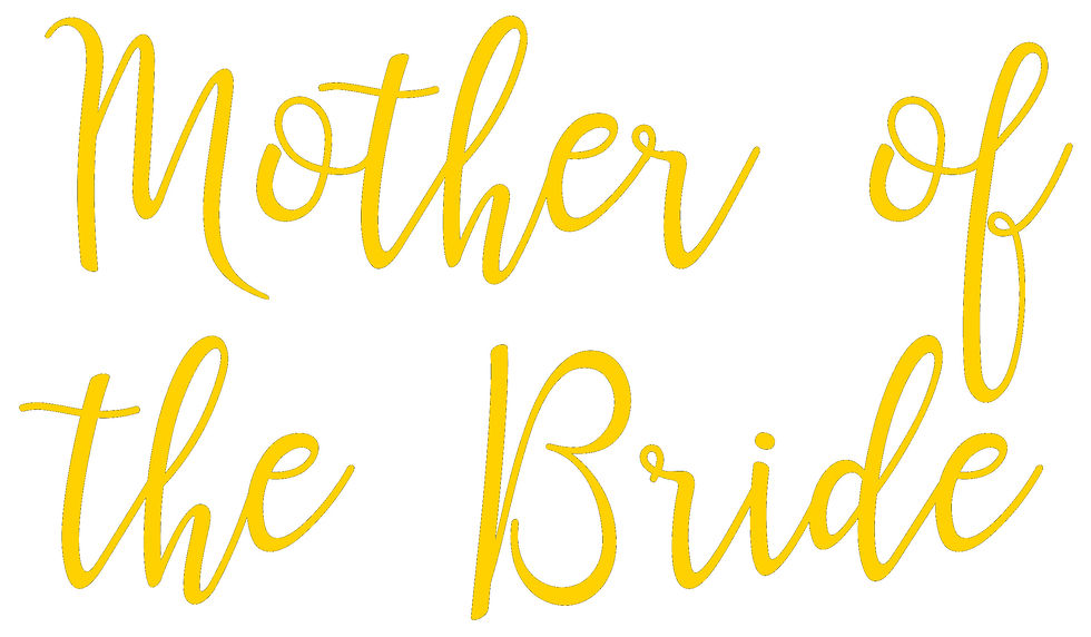 Thumbnail: Mother of the Bride Vinyl Glass Sticker