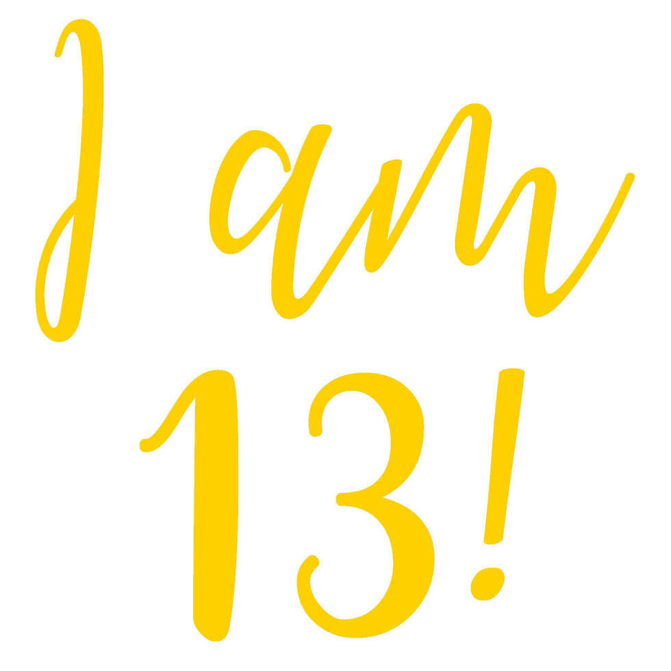 Thumbnail: I am 13! Birthday Vinyl Sticker