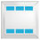 Thumbnail: 20 x Vinyl Rectangle Shaped Stickers