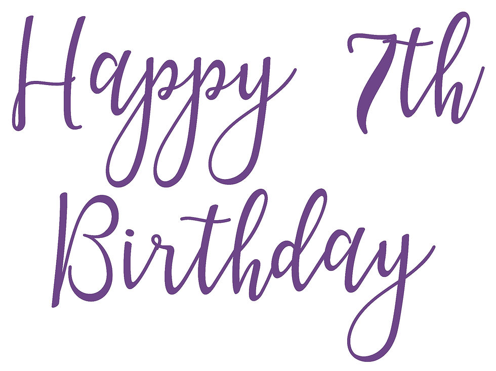 Thumbnail: Happy 7th Birthday Vinyl Sticker