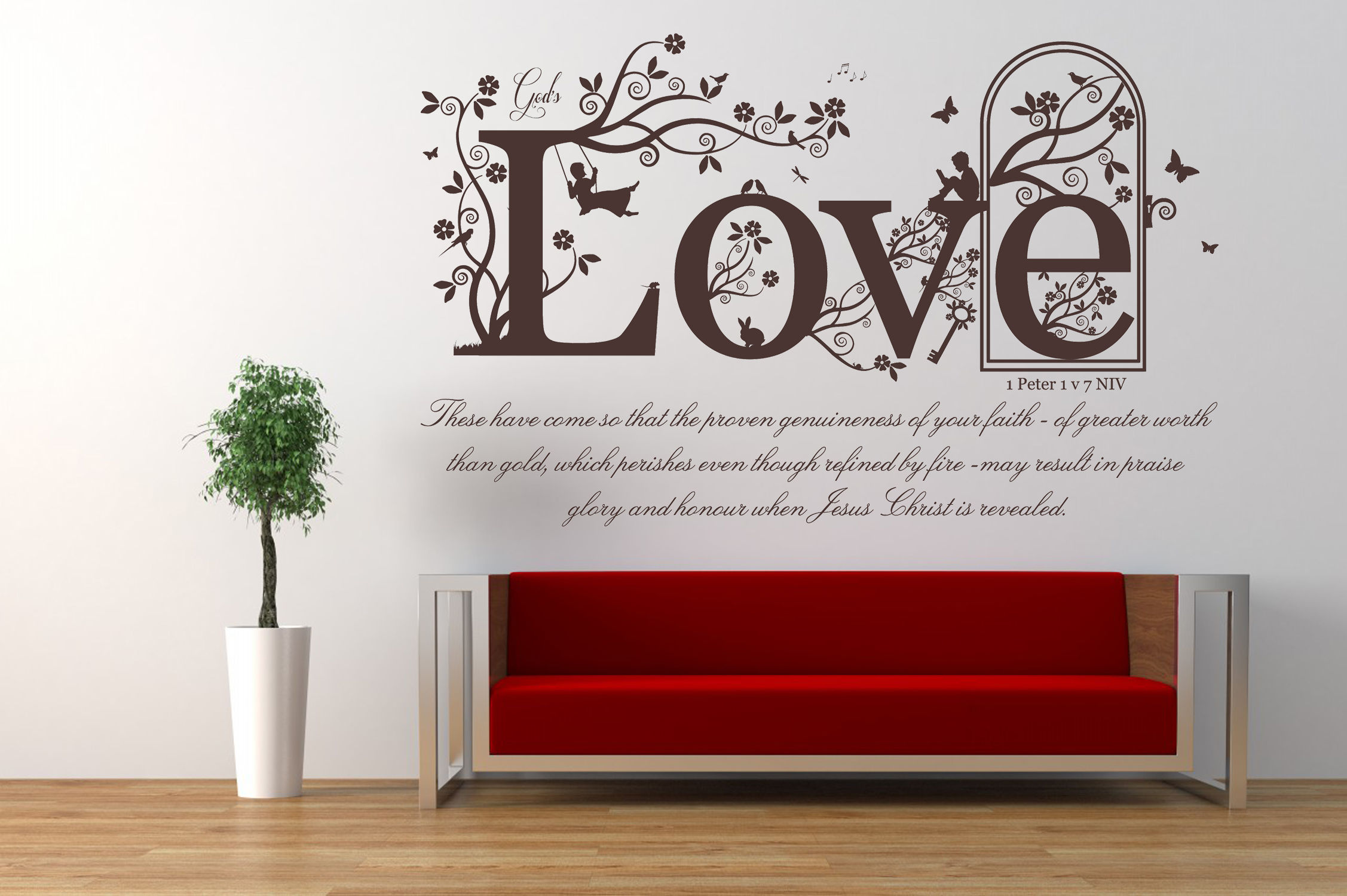 1 Peter 1 v 7, Bible Verse Quote