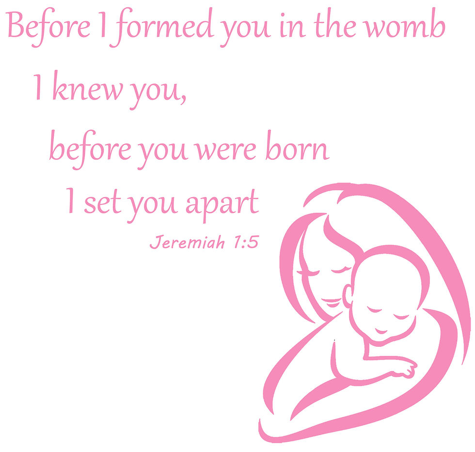 Thumbnail: Jeremiah 1 v 5 Bible Verse Quote