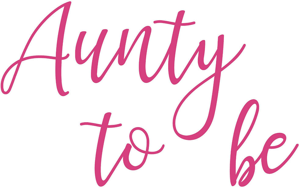 Thumbnail: Aunty to be, Vinyl Glass Sticker