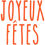 Thumbnail: Joyeux Fêtes Vinyl Glass Sticker