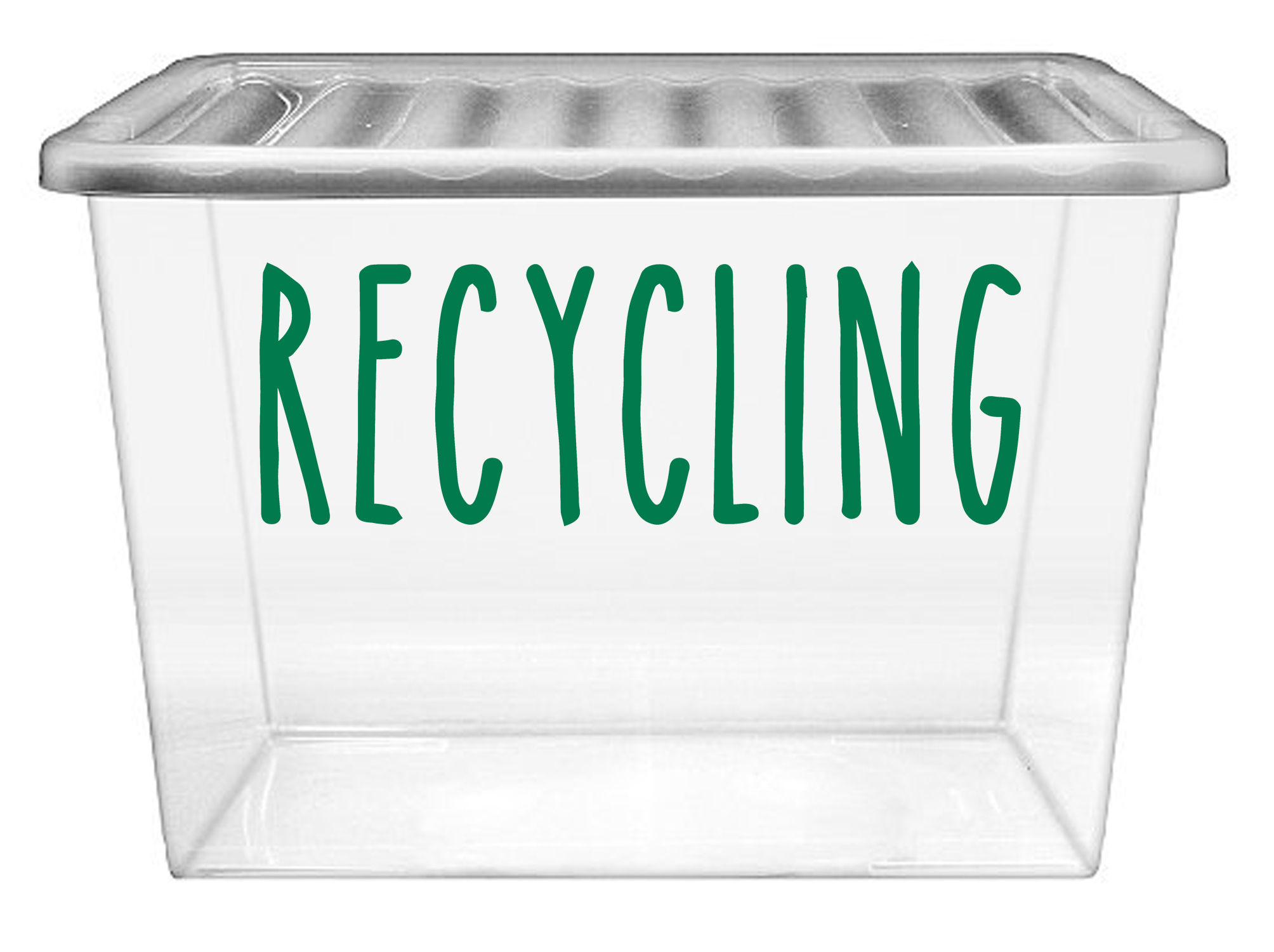 Recycling - Sticker for Storage Box/Bin