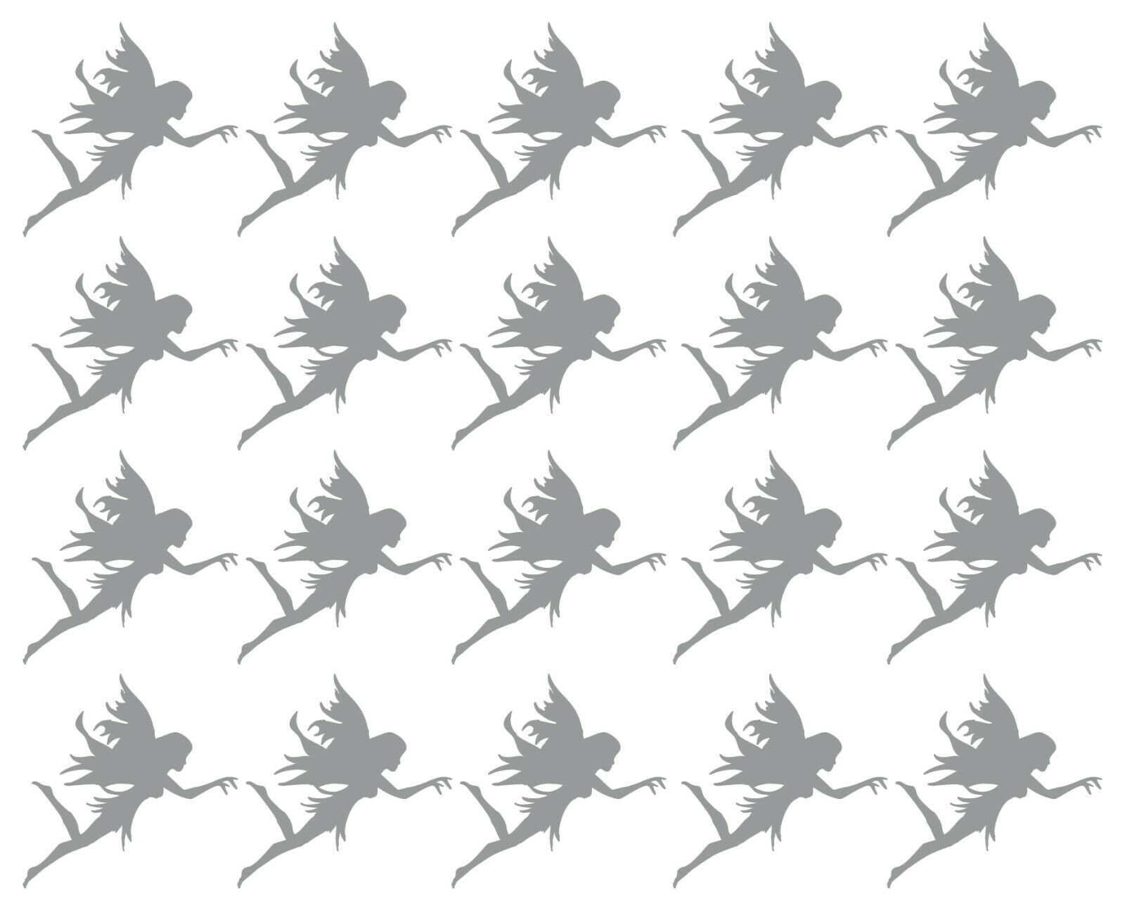 20 x Vinyl Fairy Shaped Stickers