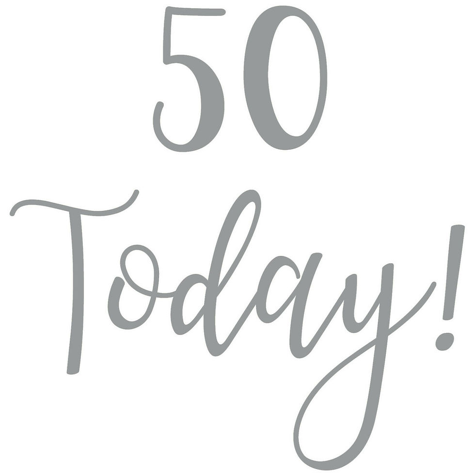Thumbnail: 50 Today! Birthday Vinyl Sticker