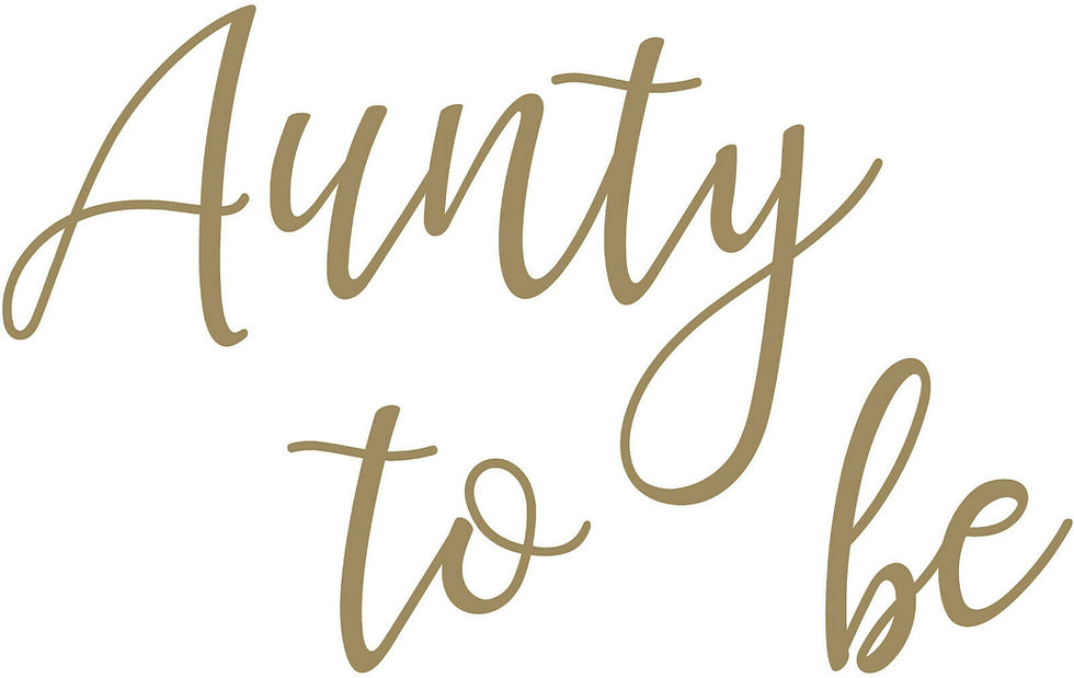 Thumbnail: Aunty to be, Vinyl Glass Sticker