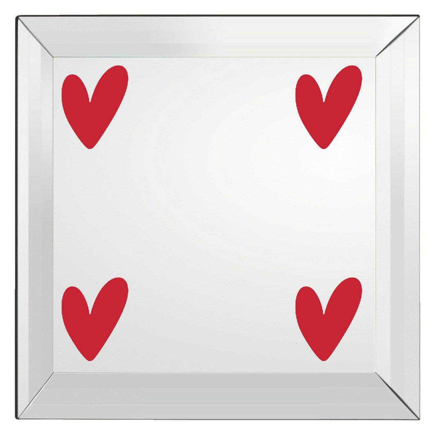 20 x Vinyl Heart Shaped Stickers