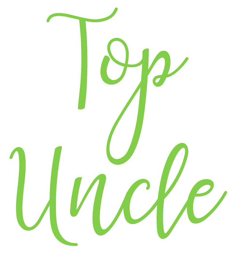 Thumbnail: Top Uncle, Vinyl Glass Sticker
