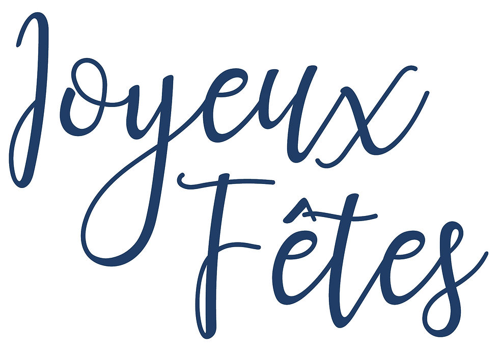 Thumbnail: Joyeux Fêtes Vinyl Glass Sticker