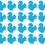 Thumbnail: 20 x Vinyl Squirrel Shaped Stickers
