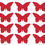 Thumbnail: 20 x Vinyl Butterfly Shaped Stickers