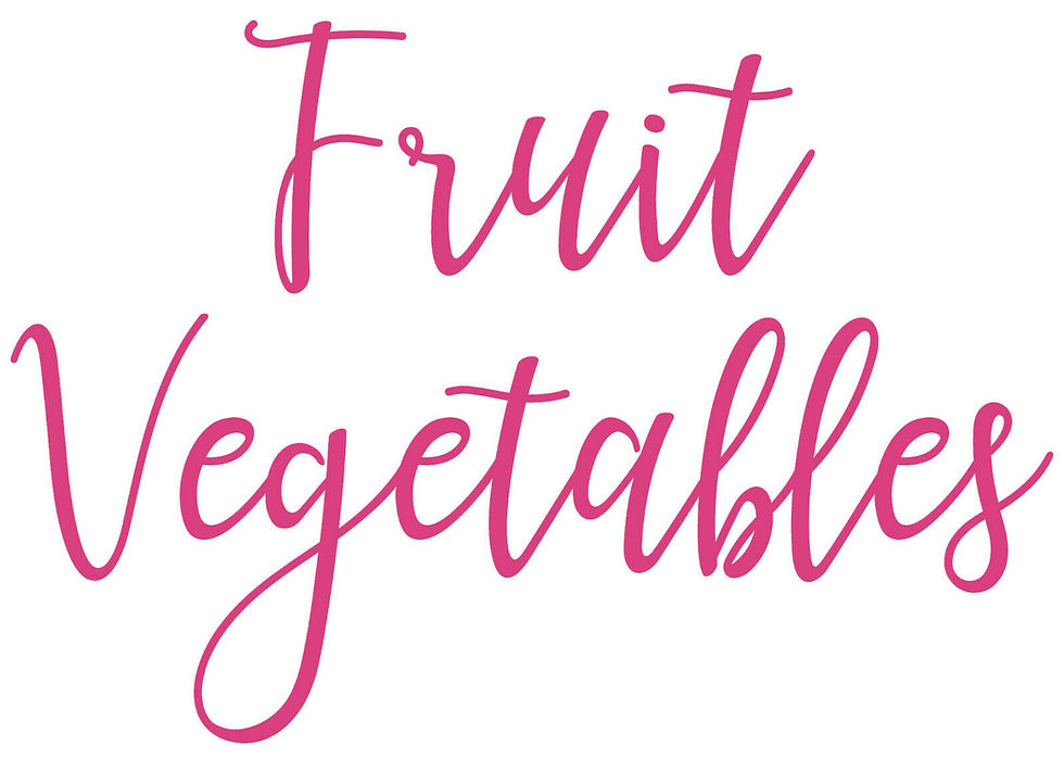 Thumbnail: Fruit & Vegetables - set of 2 x Stickers for Food Storage/Containe