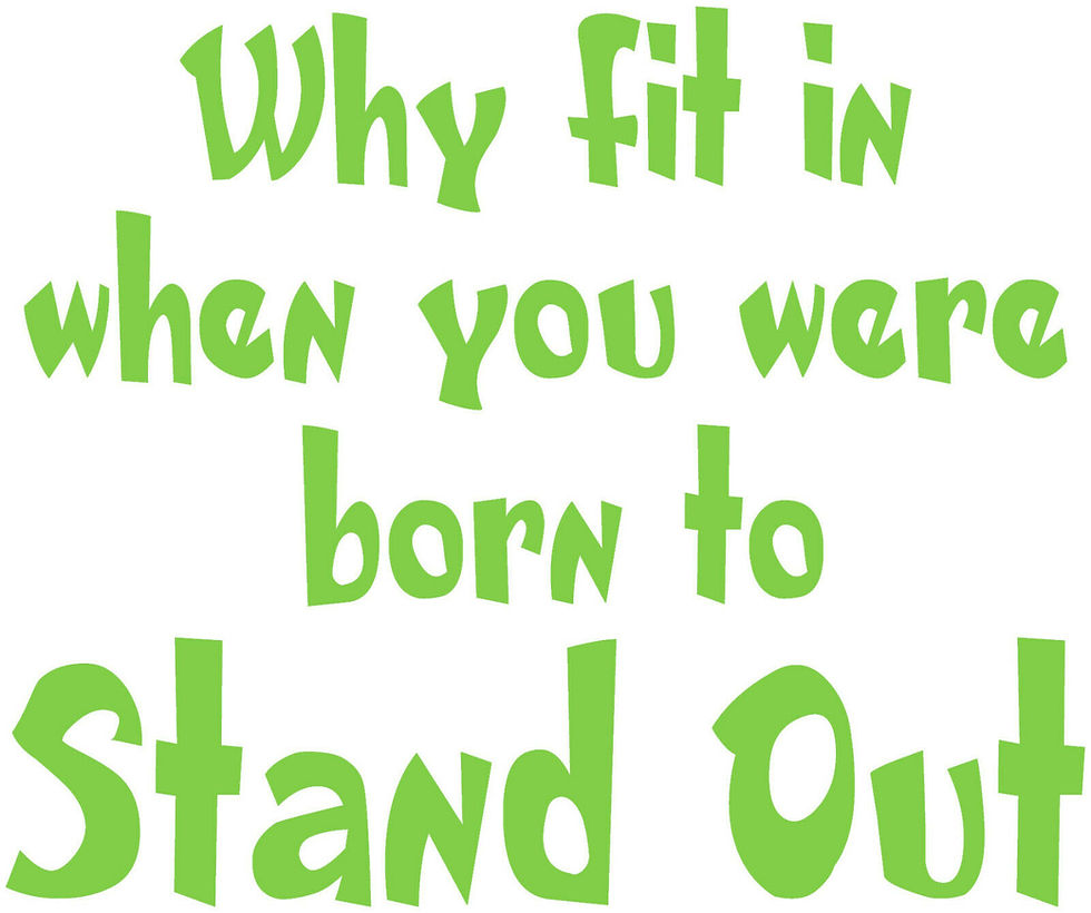 Thumbnail: Dr Seuss Quote 'Why fit in when you were born to Stand Out'