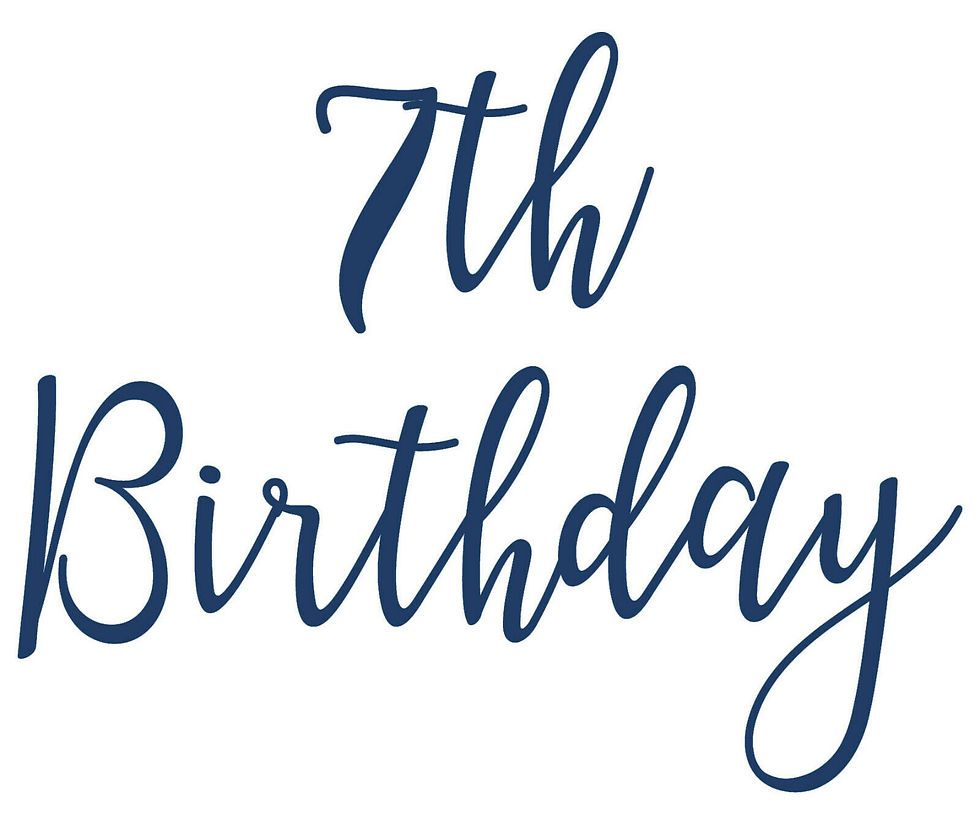 Thumbnail: 7th Birthday Vinyl Sticker