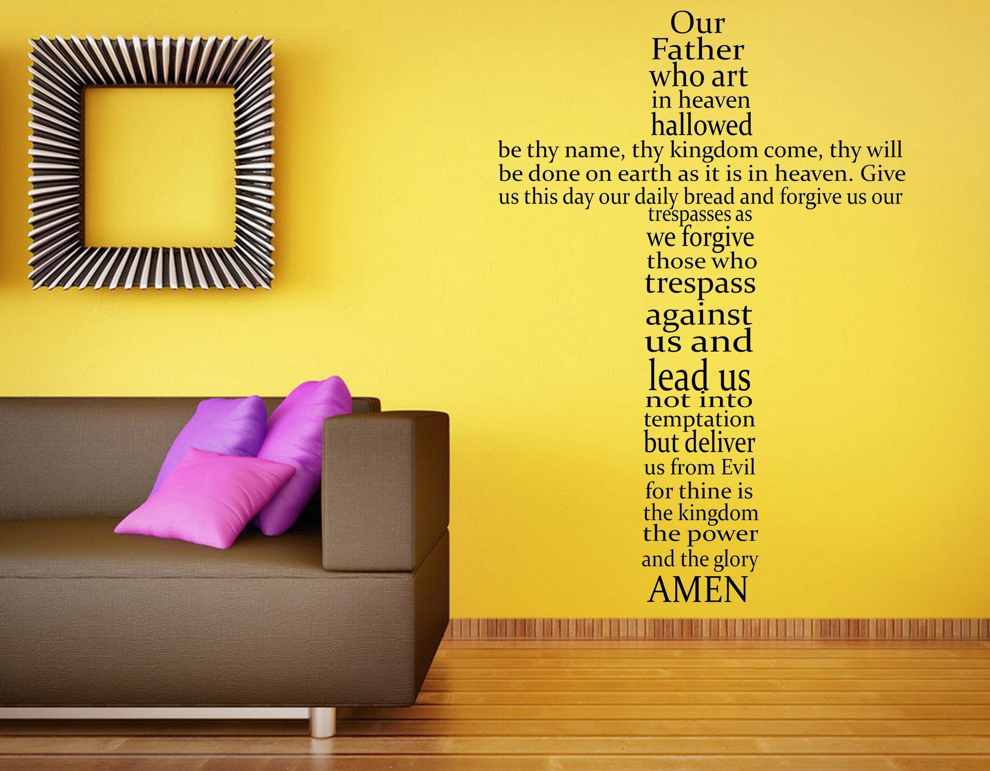 The Lord's Prayer Bible Verse Quote, Traditional Wording