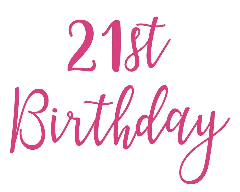 Thumbnail: 21st Birthday Vinyl Sticker
