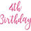 Thumbnail: 4th Birthday Vinyl Sticker