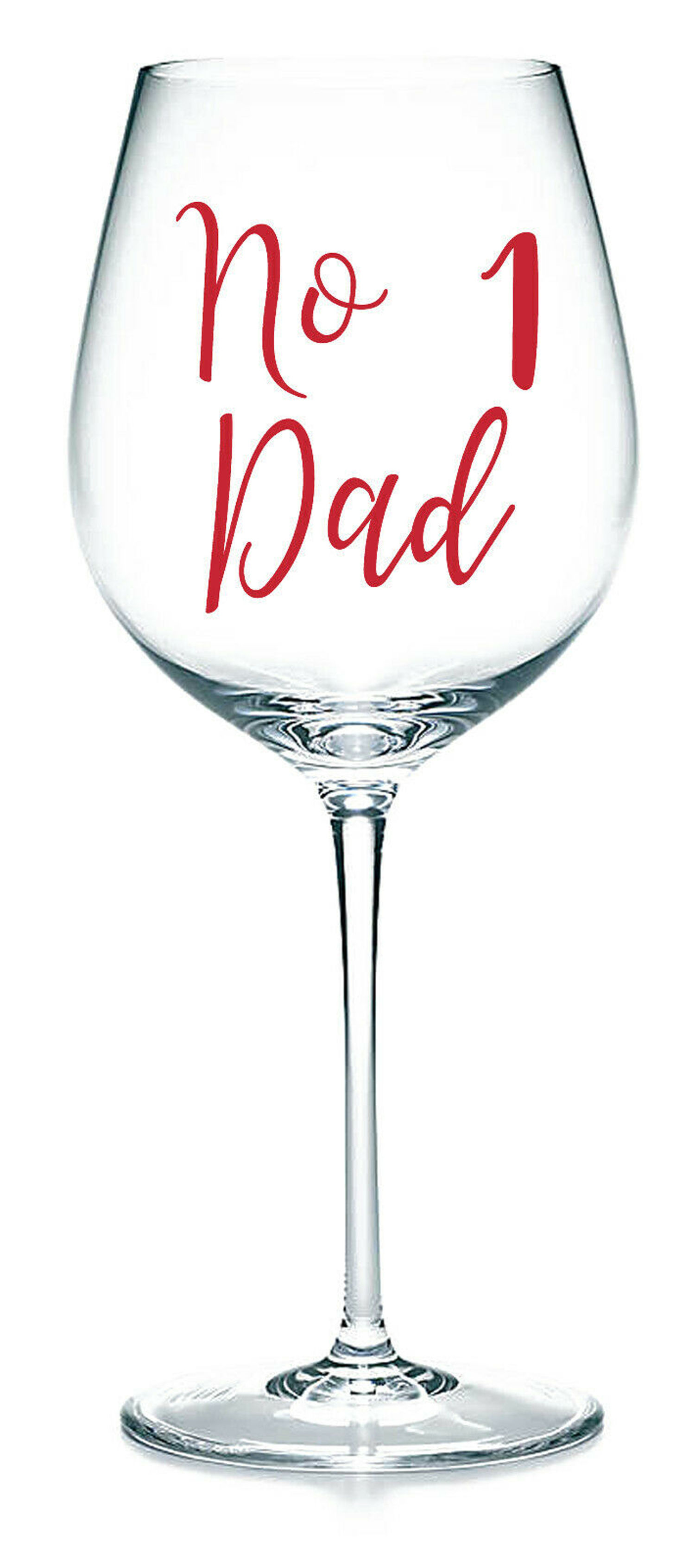 No 1 Dad, Vinyl Glass Sticker