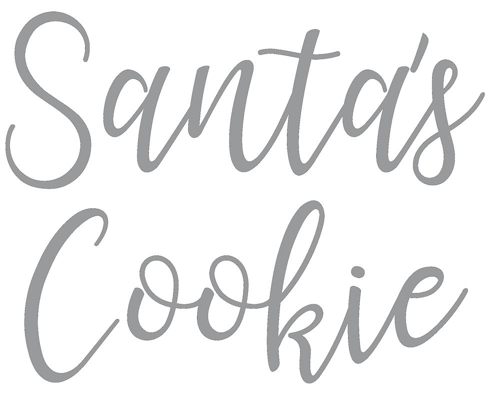 Thumbnail: Santa's Cookie - Sticker for Plate, Bowl, Tray. Christmas Eve, Father Christmas