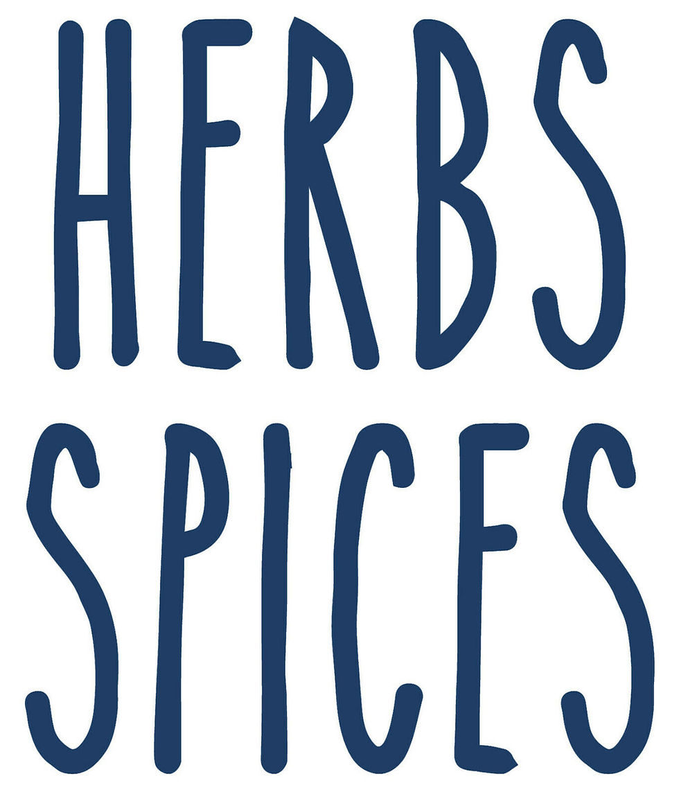 Thumbnail: Herbs & Spices - set of 2 x Stickers for Food Storage/Containers