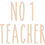 Thumbnail: No 1 Teacher, Vinyl Glass Sticker