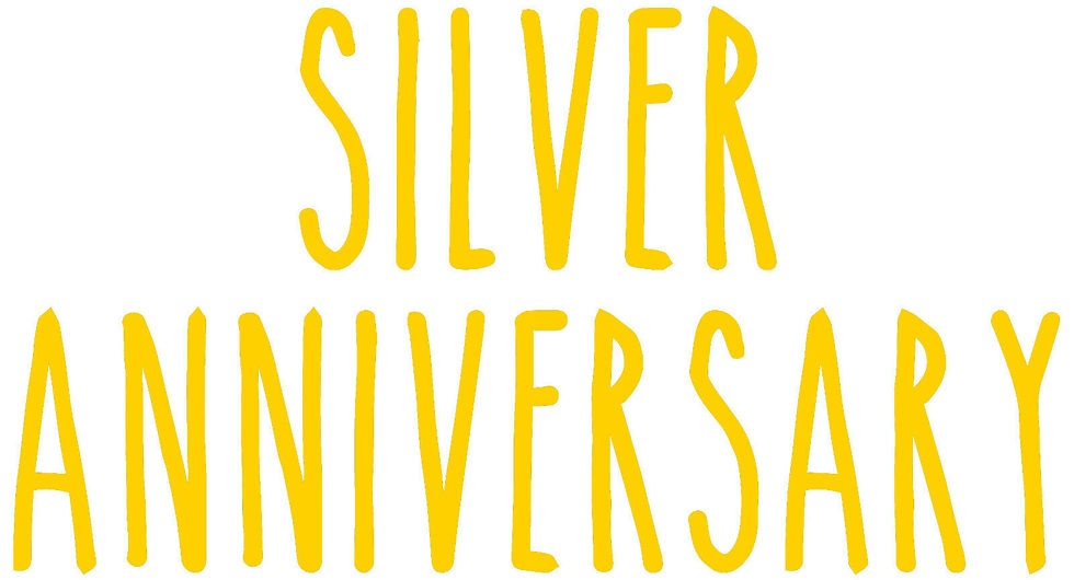 Thumbnail: Silver Anniversary Vinyl Glass Sticker